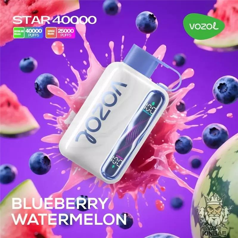 پاد یکبار مصرف ووزول استار بلوبری هندوانه VOZOL STAR BLUEBERRY WATERMELON 40000