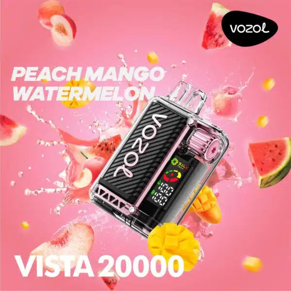 پاد یکبار مصرف ووزول ویستا هلو انبه هندوانه VOZOL VISTA PEACH MANGO WATERMELON 20000