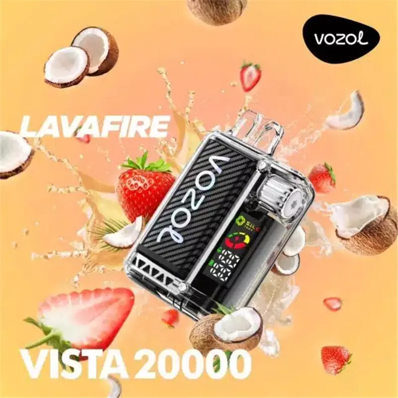 پاد یکبار مصرف ووزول ویستا توت فرنگی نارگیل VOZOL VISTA LAVFIRE 20000
