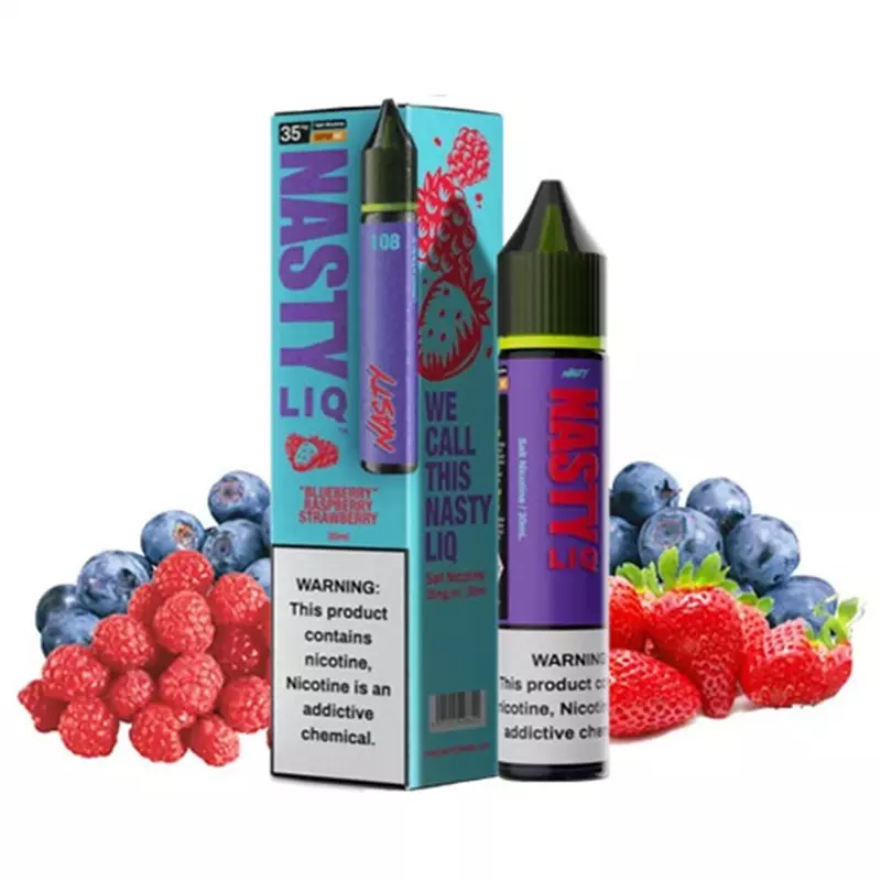 سالت نستی بلوبری رزبری توت فرنگی NASTY BLUEBERRY RAZZBERRY STRAWBERRY