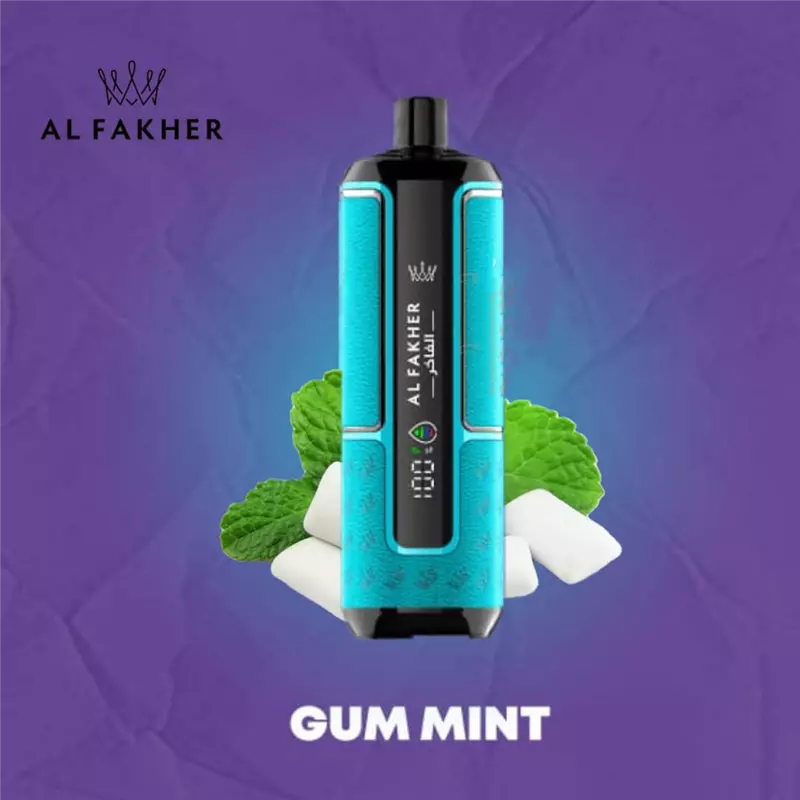 ویپ یکبار مصرف الفاخر ادامس نعنا 15000 ALFAKHER GUM MINT