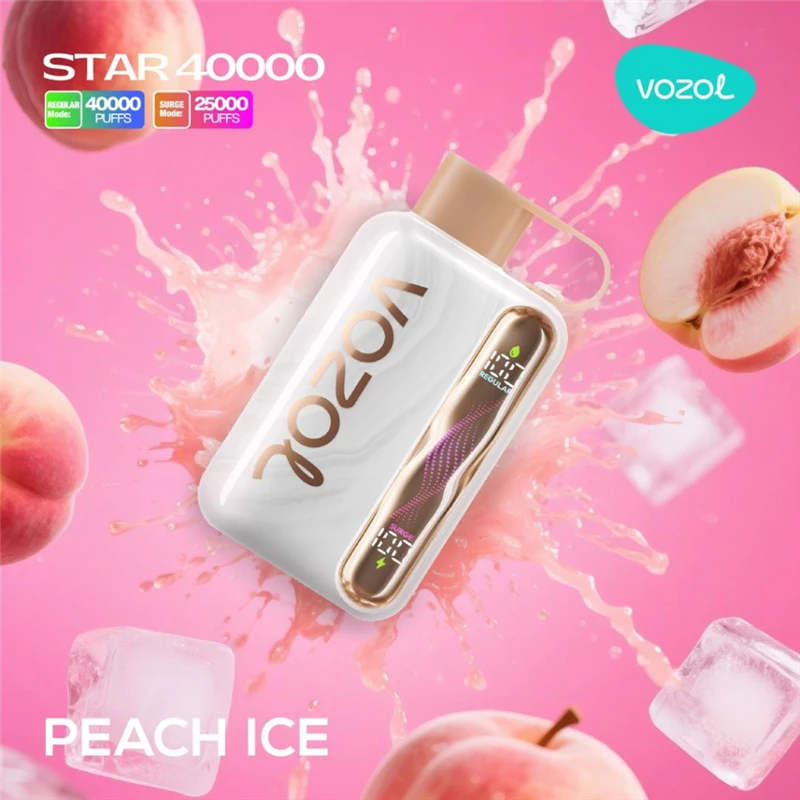 پاد یکبار مصرف ووزول استار هلو یخ VOZOL STAR PEACH ICE 40000