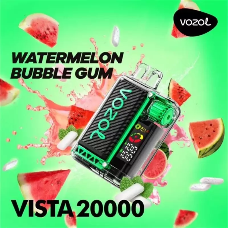 پاد یکبار مصرف ووزول ویستا هندوانه ادامس بادکنکی VOZOL VISTA WATERMELON BUBBLE GUM 20000
