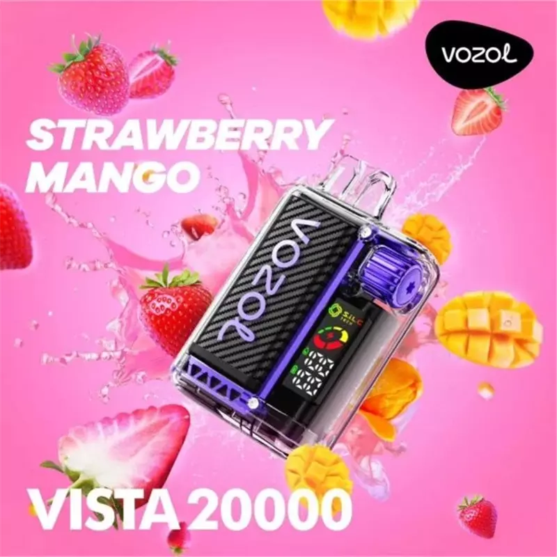 پاد یکبار مصرف ووزول ویستا توت فرنگی انبه VOZOL VISTA STRAWBERRY MANGO 20000