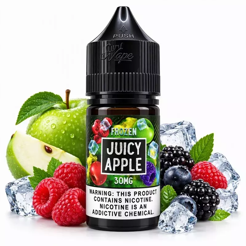 سالت سیب تمشک زغال اخته یخ سامز ویپ Sams Vape Salt juicy apple