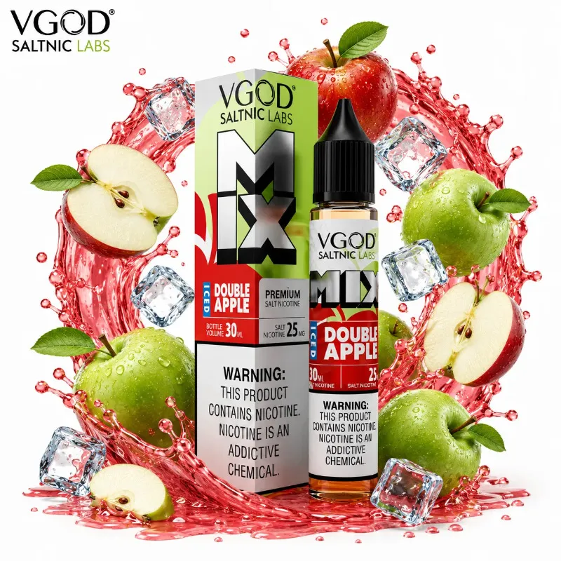 سالت ویگاد دو سیب یخ  VGOD MIX ICED DOUBLE APPLE