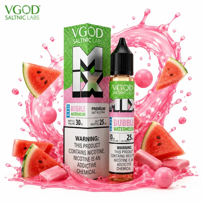 سالت آدامس هندوانه یخ  VGOD Mix Bubble Watermelon Ice