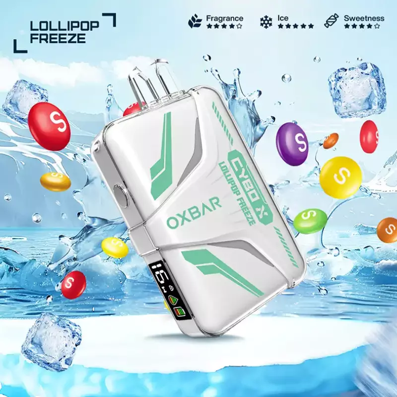 پاد یک بار مصرف اوکسبار آبنبات چوبی یخ 20000  OXBAR CYBO X LOLLIPOP ICE