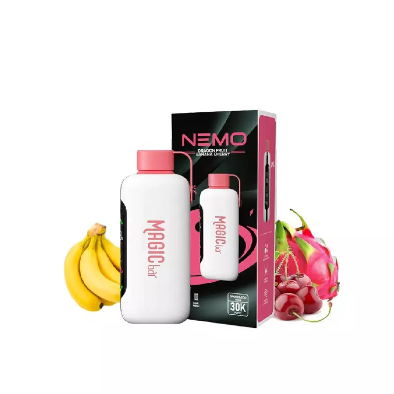 پاد یکبار مصرف نمو مجیک بار دراگون فروت موز آلبالو 30000 NEMO MAJIC BAR DRAGON FRUIT BANANA CHERRY