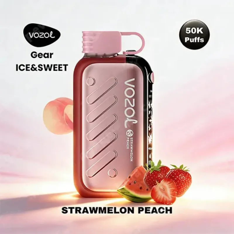پاد یکبار مصرف ووزول گیرپاور توت فرنگی هندوانه هلو VOZOL GEAR ICE SWEET STRAWMELON PEACH 50000