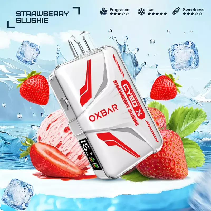 پاد یک بار مصرف توت فرنگی یخ 20000  OXBAR CYBO X STRAWBERRY SLUSHIE 
