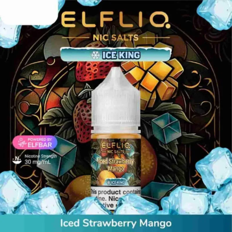 سالت الفبار توت فرنگی انبه یخ SALT ELFLIQ ICED STRAWBERRY MANGO