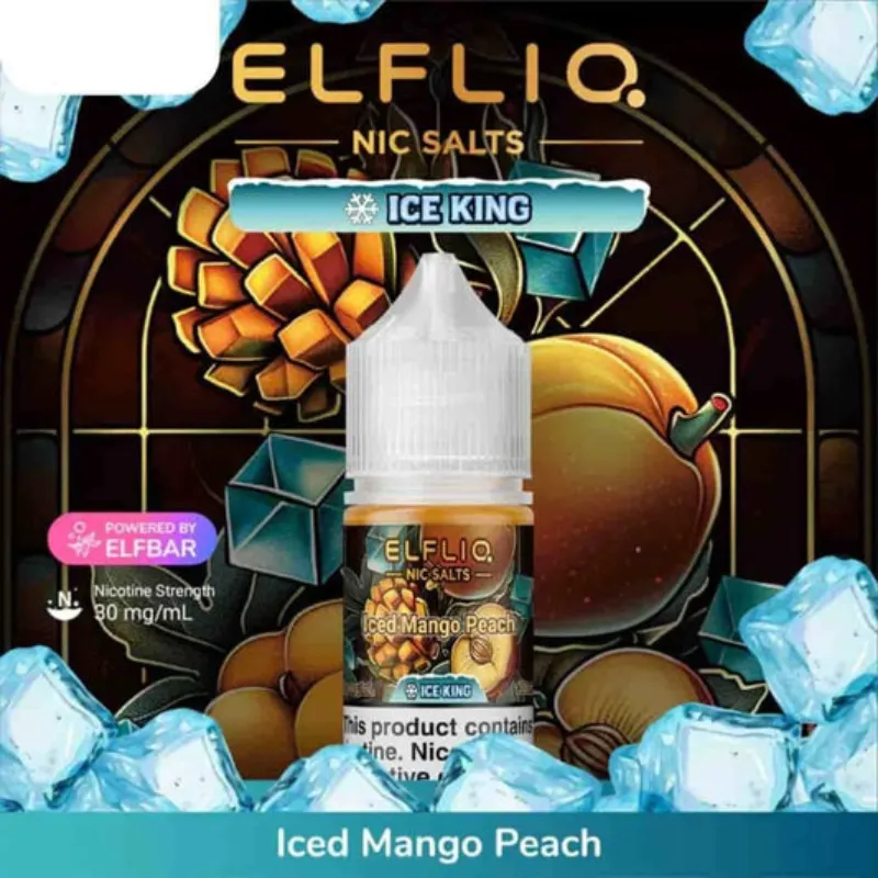 سالت الفبار انبه هلو یخ SALT ELFLIQ ICED MANGO PEACH