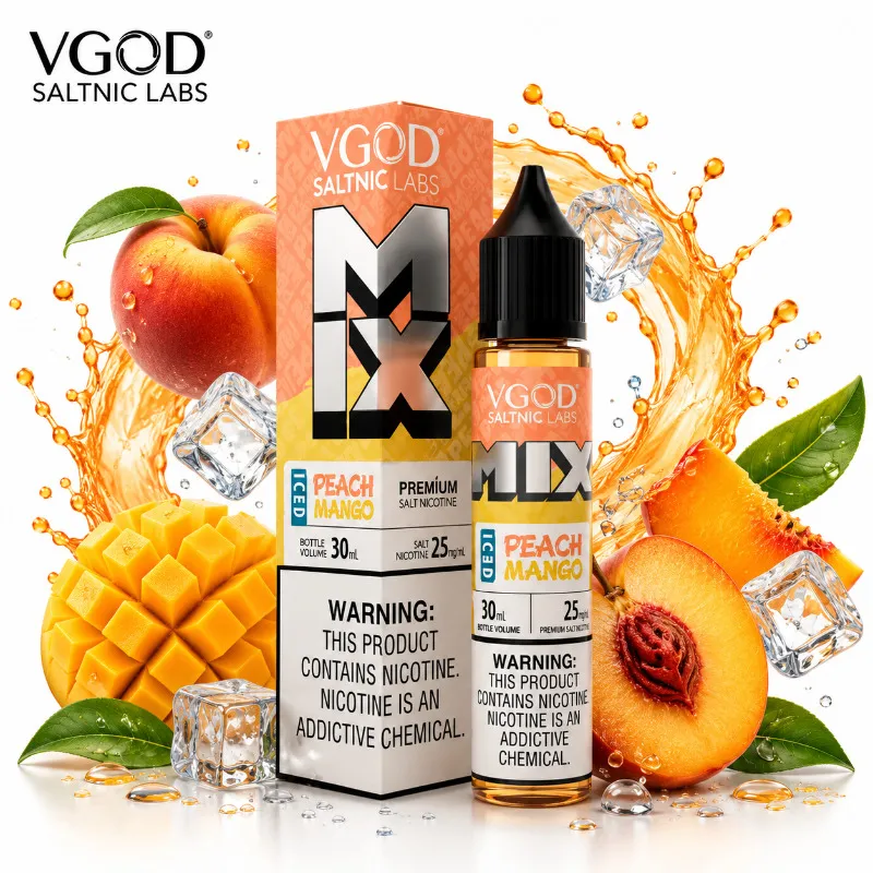 سالت ویگاد هلو انبه یخ VGOD MIX ICED PEACH MANGO