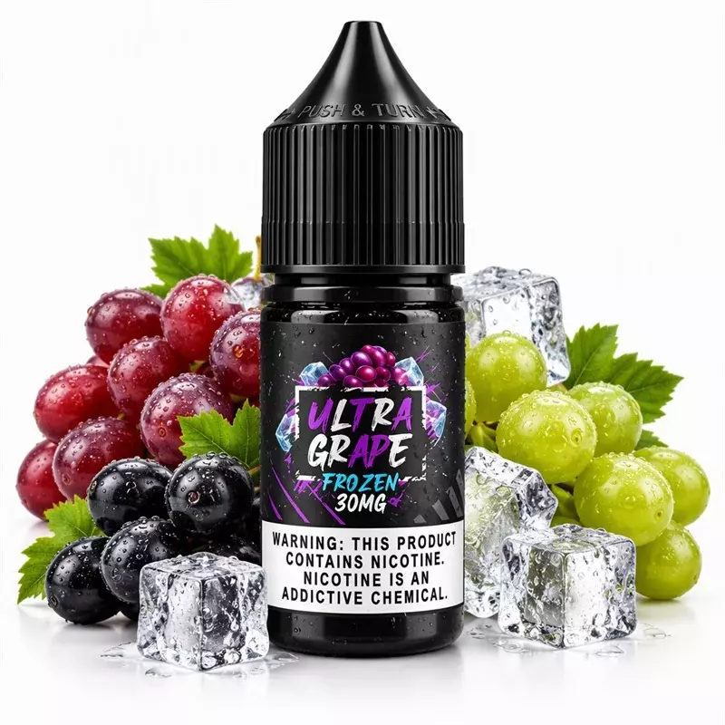 سالت انگور قرمز سبز مشکی یخ سامز ویپ Sams Vape Ultra Grape frozen 