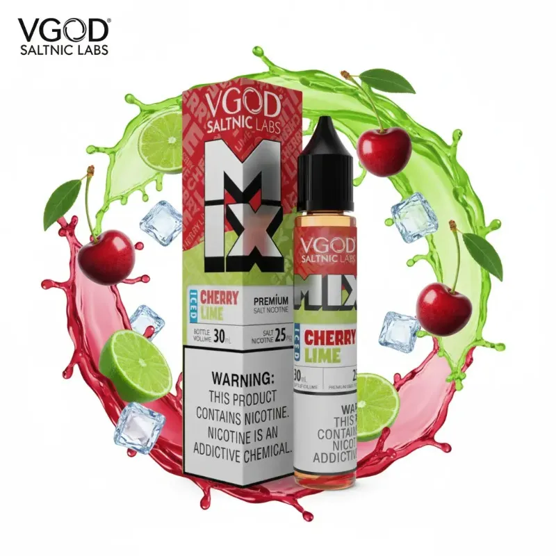 سالت ویگاد البالو لیمو یخ VGOD MIX ICED CHERRY LIME