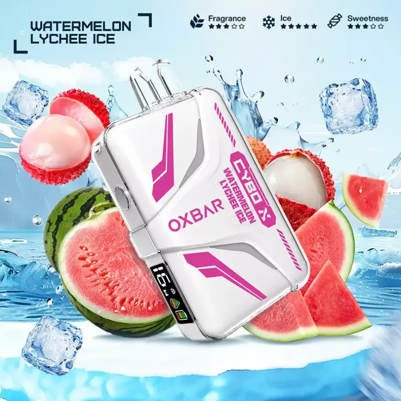 پاد یک بار مصرف هندوانه لیچی یخ 20000  OXBAR CYBO X WATERMELON LYCHEE ICE