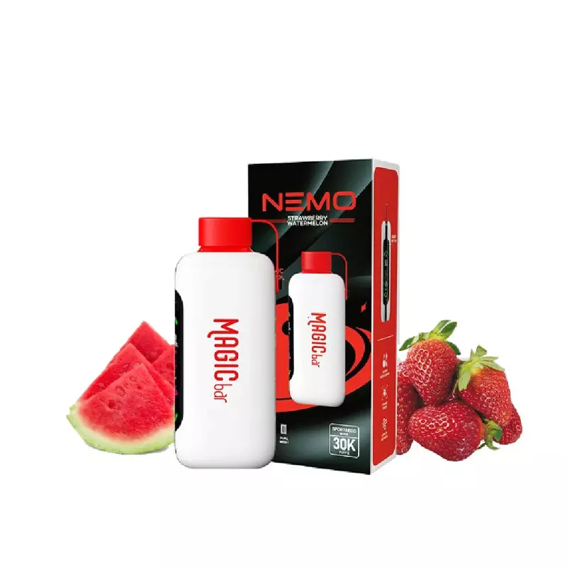 پاد یکبار مصرف نمو مجیک بار توت فرنگی هندوانه 30000 NEMO MAJIC BAR STRAWBERRY WATERMELON