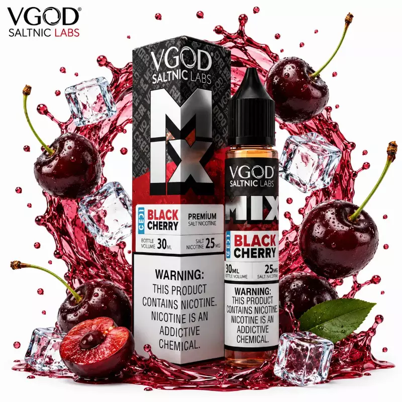سالت ویگاد البالو یخ VGOD MIX ICED BLACK CHERRY