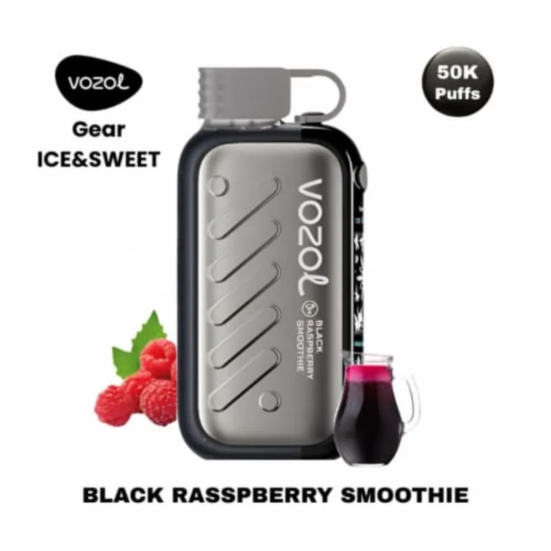پاد یکبار مصرف ووزول گیرپاور رزبری VOZOL GEAR ICE SWEET BLACH RASPBERRY SMOOTHIE 50000
