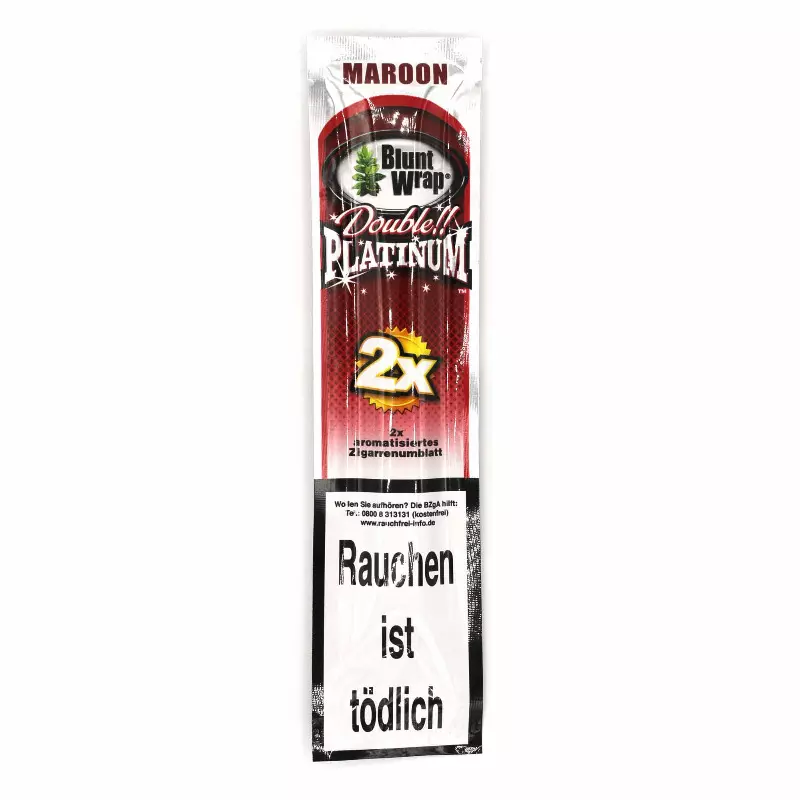 کاغذ سیگار بلانت وارپ دوبل پلاتینیوم مارون  BLUNT WARP DOUBLE PLATINUM MAROON 