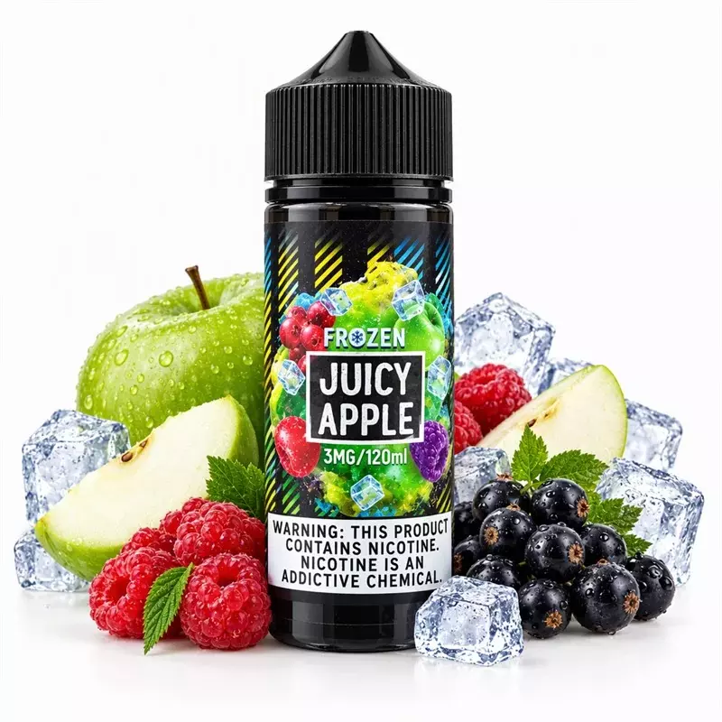 جویس سیب تمشک زغال اخته یخ سامز ویپ Sams Vape frozen juicy apple 120 ml