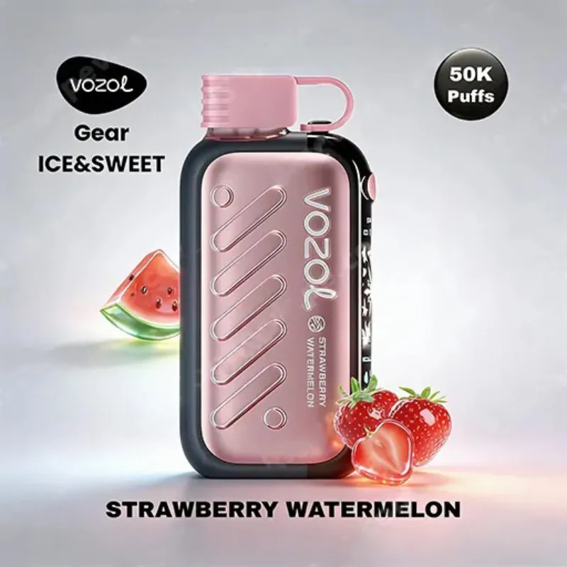 پاد یکبار مصرف ووزول گیرپاور توت فرنگی هندوانه VOZOL GEAR ICE SWEET STRAWBERRY WATERMELON 50000