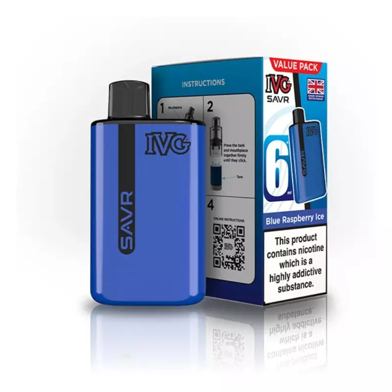پاد یکبار مصرف ای وی جی بلورزبری یخ IVG STAR BLUE RASPBERRY ICE 3000